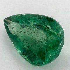 3.01 Ct Emerald Pear Loose Gemstone