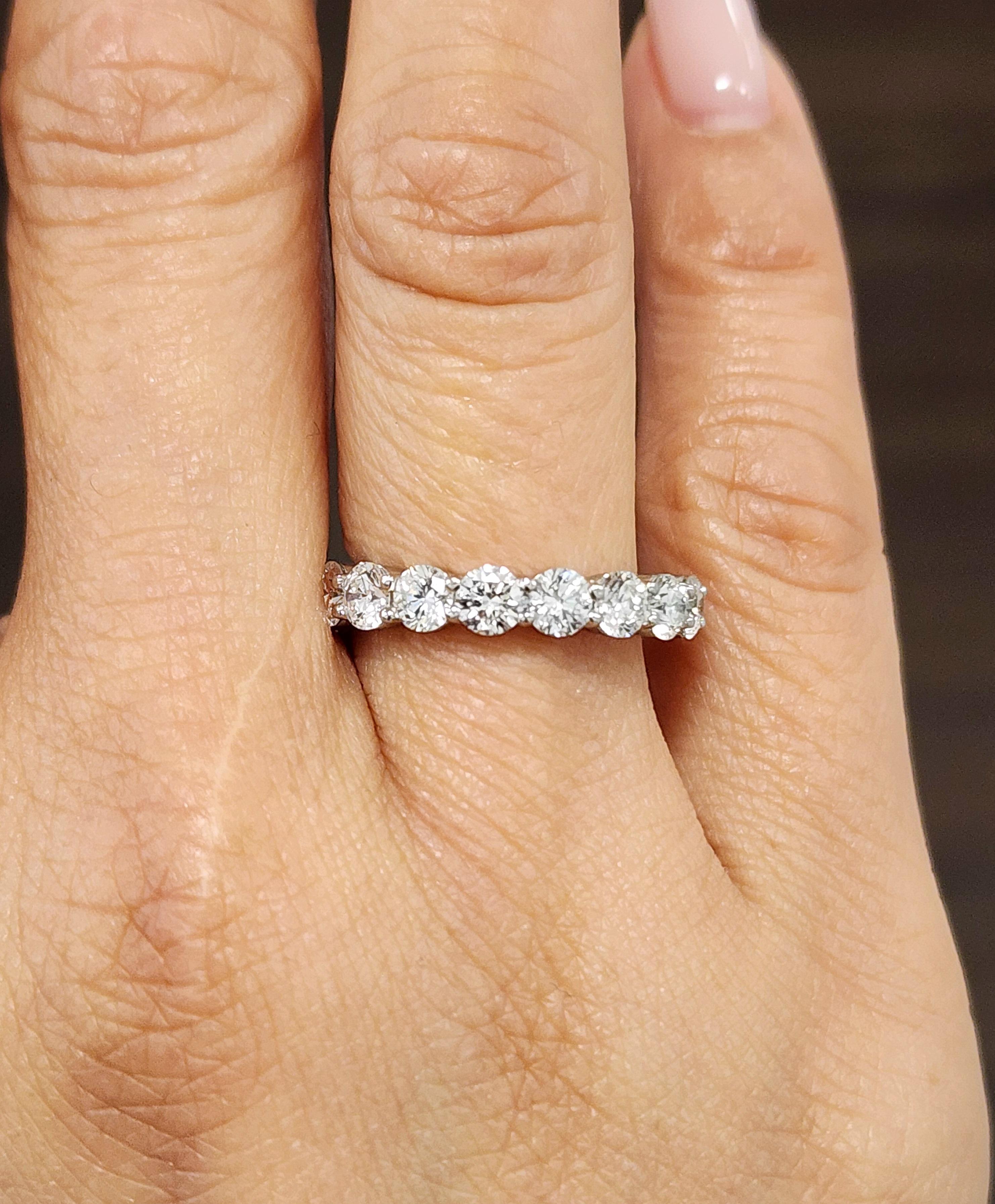 Modern 3.01 ct Harry Winston Diamond Eternity Band
