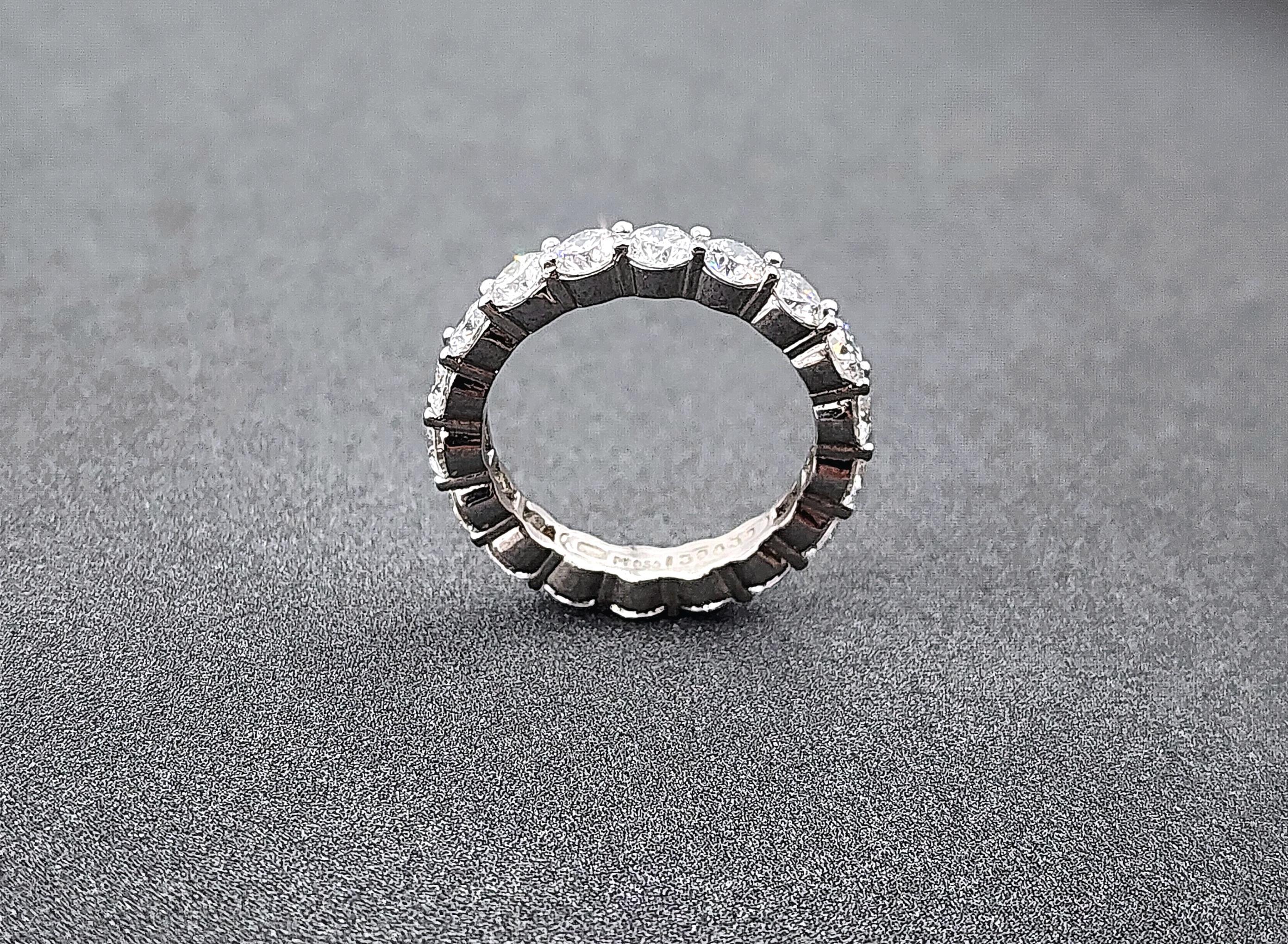 Round Cut 3.01 ct Harry Winston Diamond Eternity Band
