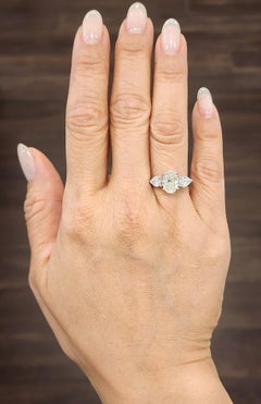 3.01 ct HRD Certified 3-Stone Diamond Ring