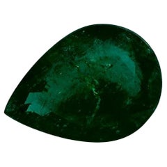 3.01 Carat Natural Emerald Pear Loose Gemstone