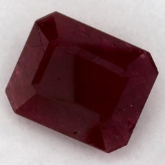 3.01 Ct Ruby Octagon Cut Loose Gemstone