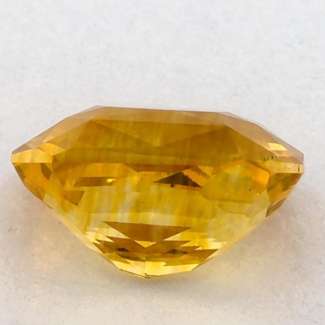 3.01 carati di zaffiro giallo ottagonale sciolto In condizioni Nuovo in vendita a Fort Lee, NJ