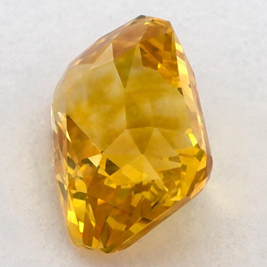 Donna 3.01 carati di zaffiro giallo ottagonale sciolto in vendita