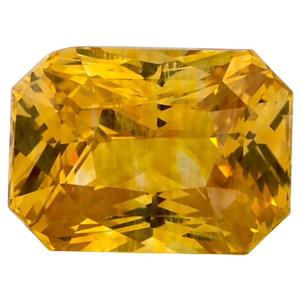 3.01 Ct Yellow Sapphire Octagon Loose Gemstone (pierre précieuse en vrac)