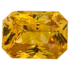 3.01 Ct Yellow Sapphire Octagon Loose Gemstone