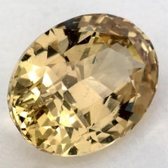 3.01 Ct Yellow Sapphire Oval Loose Gemstone (pierre précieuse en vrac)