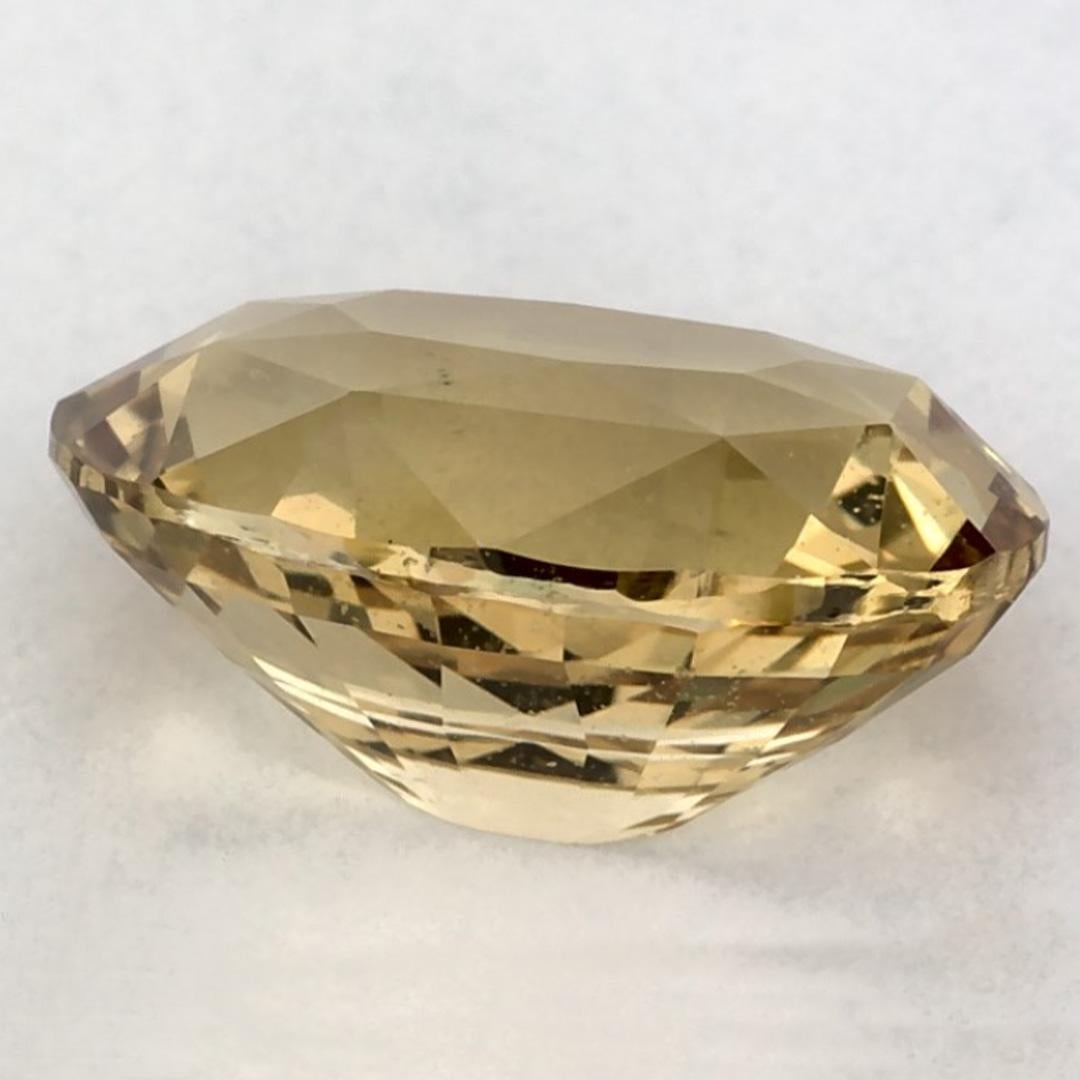 3.01 Karat Gelber Saphir Oval Loser Edelstein im Zustand „Neu“ im Angebot in Fort Lee, NJ