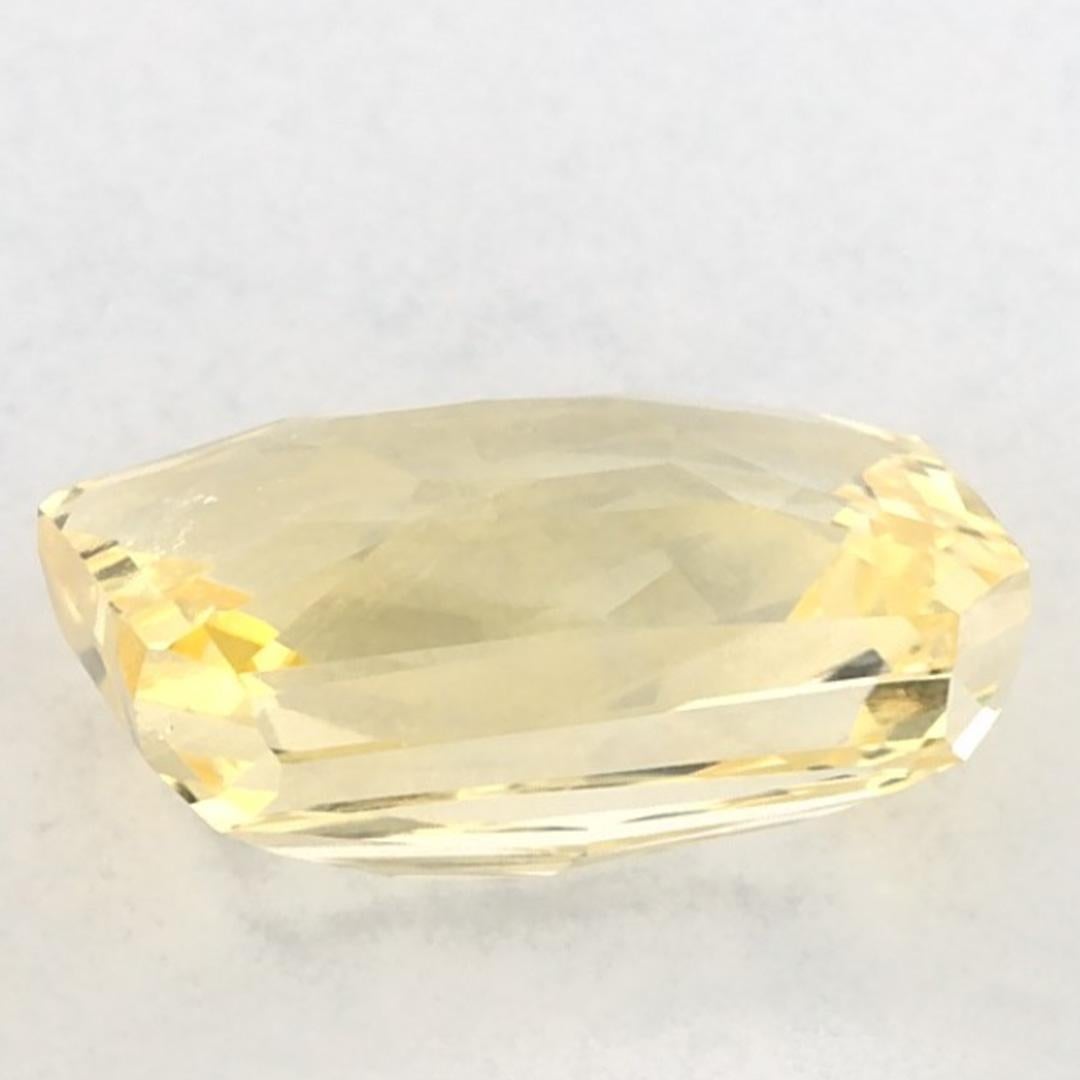 3,01 Karat Gelber Saphir Radiant Zertifizierter loser Edelstein im Zustand „Neu“ im Angebot in Fort Lee, NJ