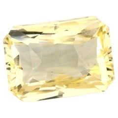3.01 Ct Yellow Sapphire Radiant Certified Loose Gemstone