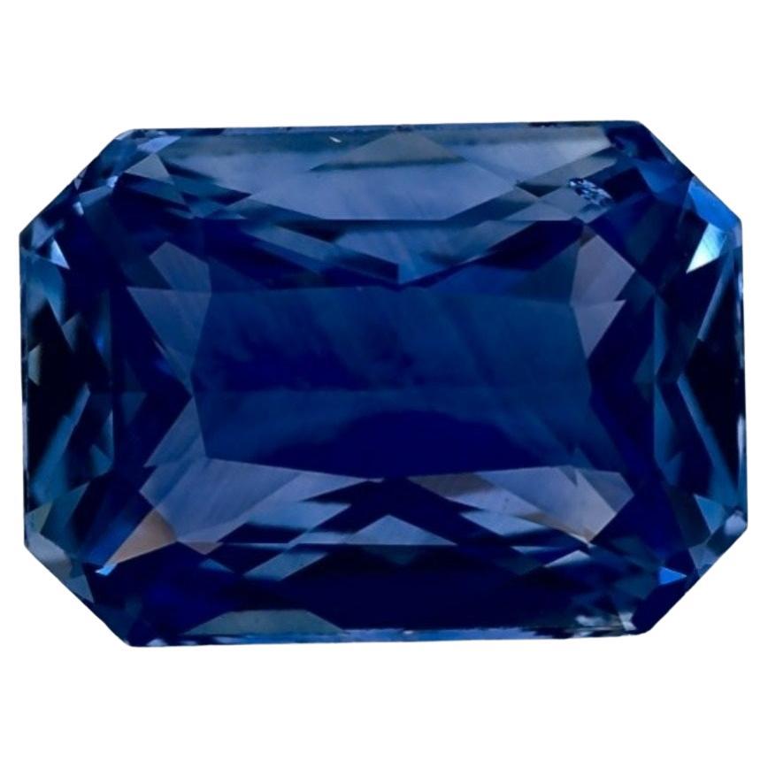 Clear Eyes Natural Blue Sapphire Asscher Shape 7.15 Ct Diamond Cut Loose Certified Gemstone 