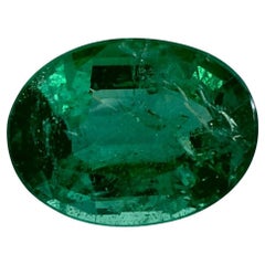 3.01 Cts Emerald Oval Cut Loose Gemstone (pierre précieuse en vrac)