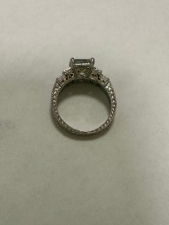 3.01 Radiant Cut Diamond Set in Platinum Diamond Varna Mounting