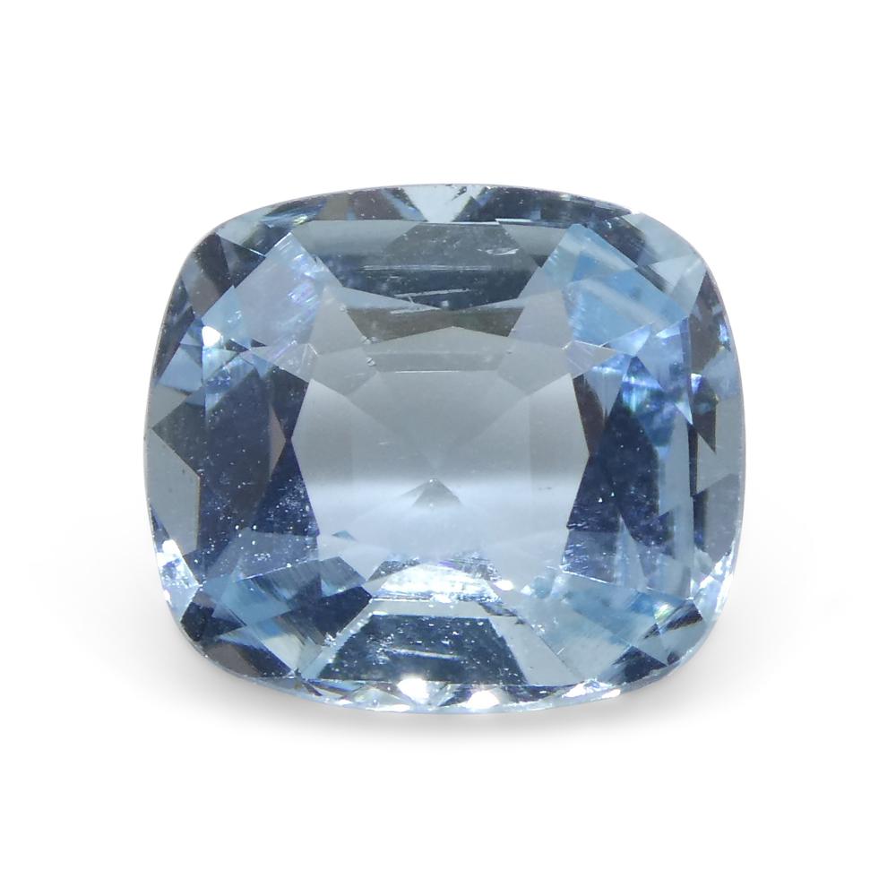 3.01ct Cushion Blue Aquamarine from Brazil For Sale 3