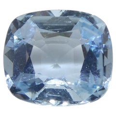 Aguamarina azul en cojín de 3.01ct de Brasil