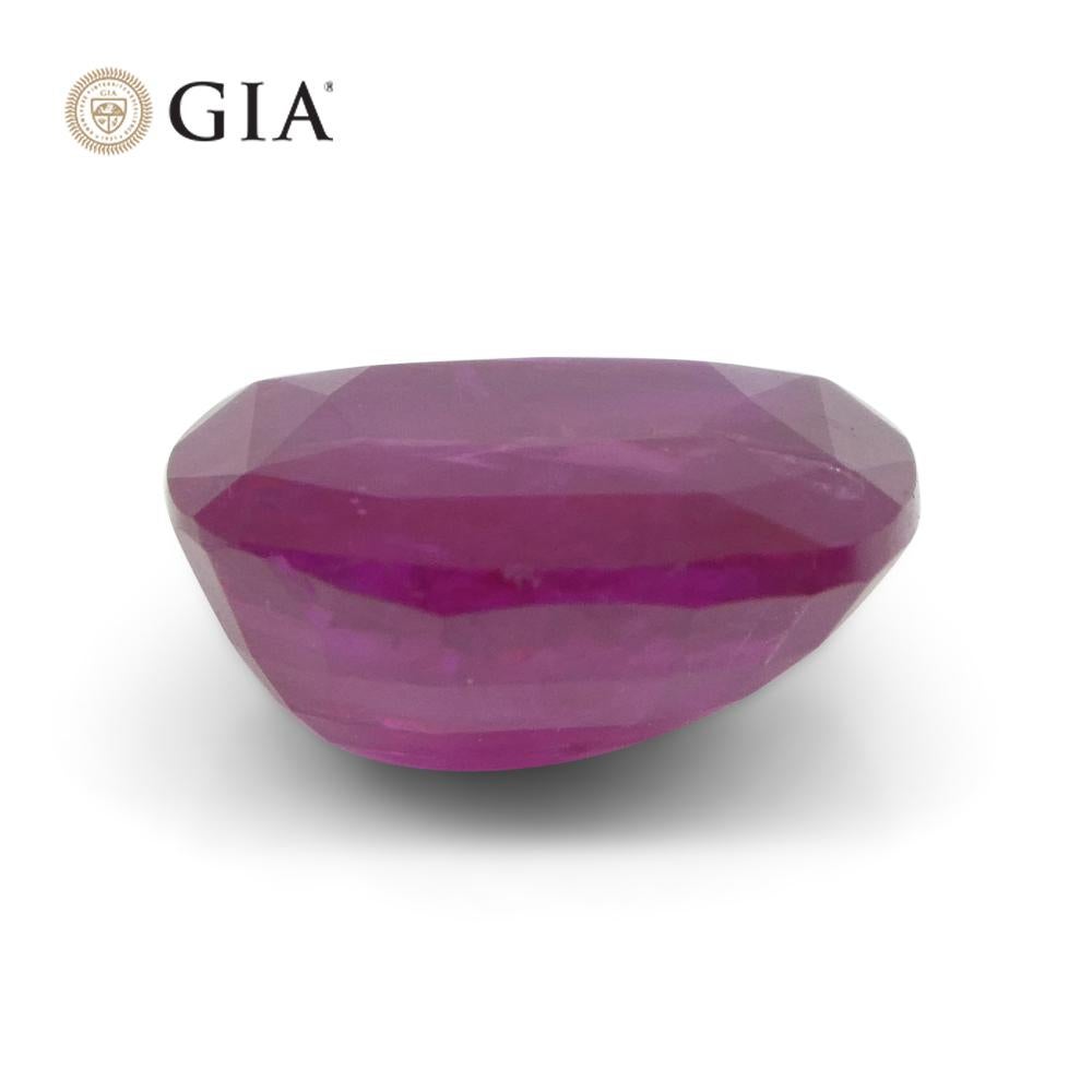 3.01ct Cushion Red Ruby GIA Certified Afghanistan Unheated  For Sale 5