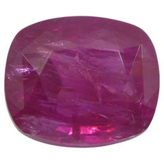 3.01ct Cushion Red Ruby GIA Certified Afghanistan Unheated 