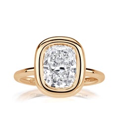 3.01ct Elongated Cushion Cut Lab Grown Diamond Engagement Ring