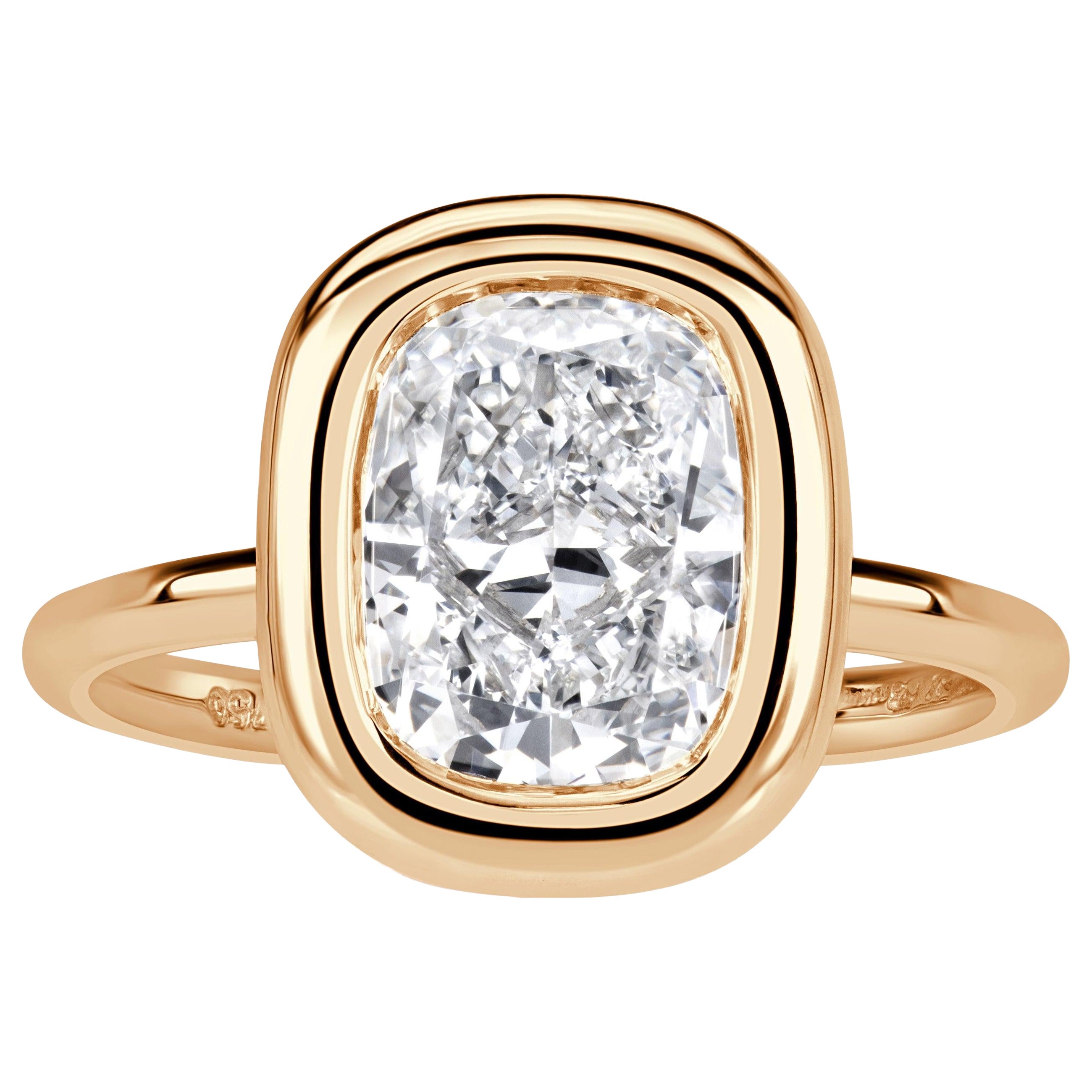 3.01ct Elongated Cushion Cut Lab Grown Diamond Engagement Ring