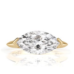 3.01ct Marquise Cut Lab Grown Diamond Engagement Ring