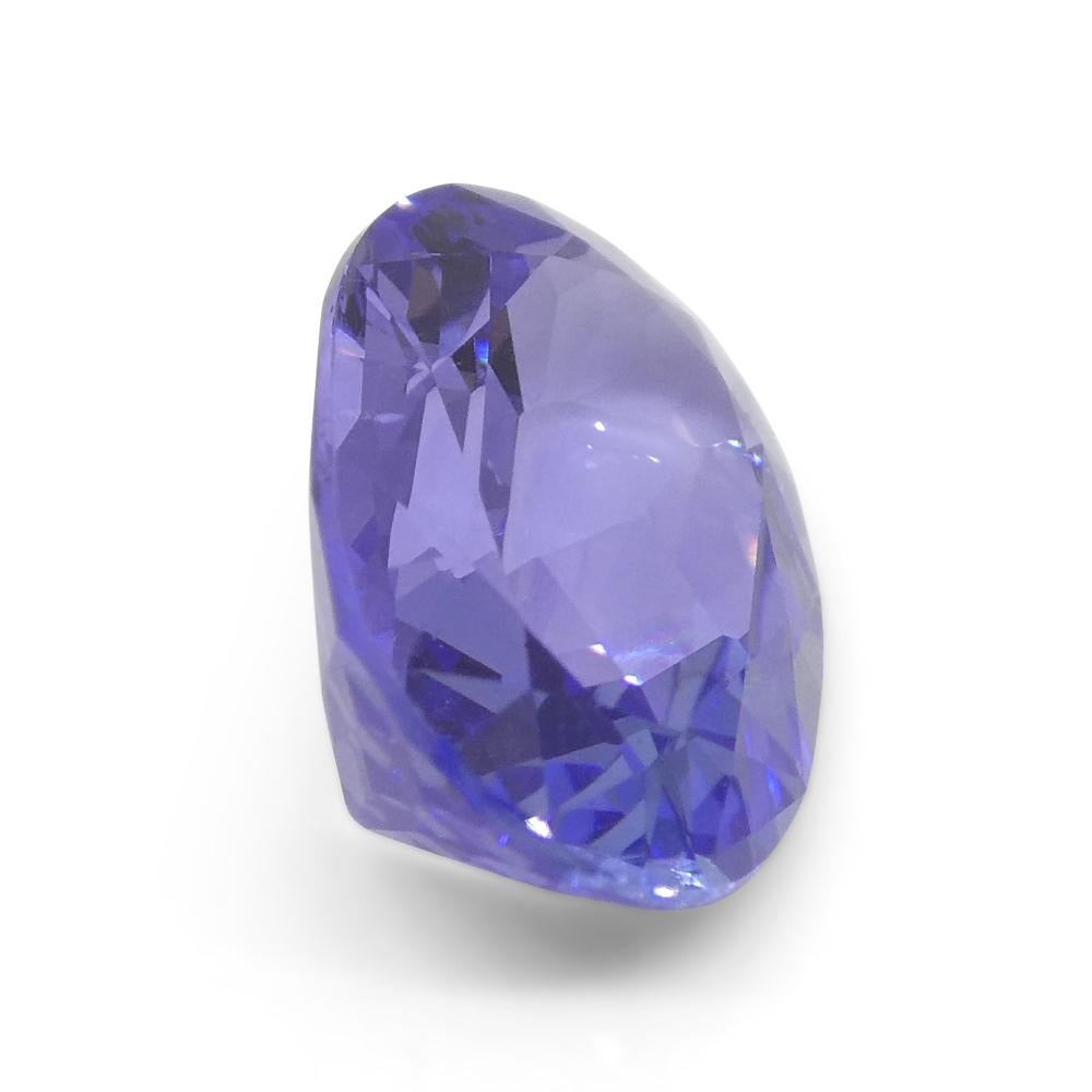 3.01ct Oval Blue Tanzanite from Tanzania In New Condition For Sale In Toronto, Ontario