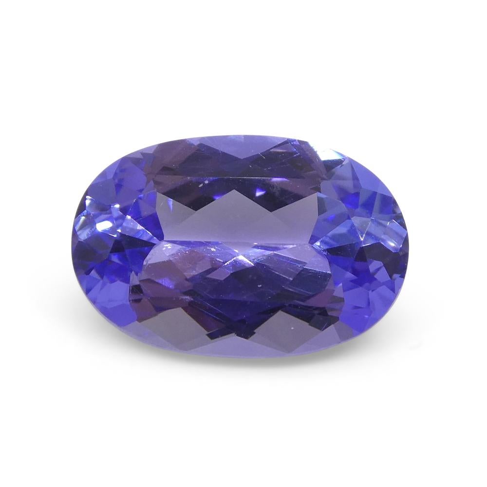 3.01ct Oval Blue Tanzanite from Tanzania For Sale 1