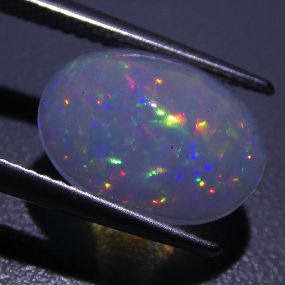 Oval Cut 3.01ct Oval Cabochon Crystal Opal For Sale