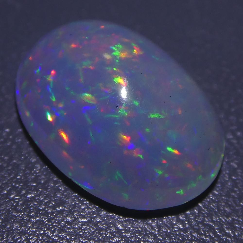 3.01ct Oval Cabochon Crystal Opal For Sale 1