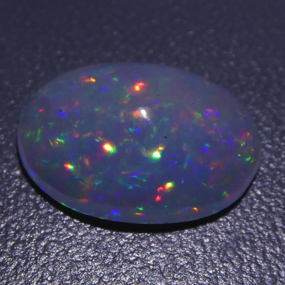 3.01ct Oval Cabochon Crystal Opal For Sale 2