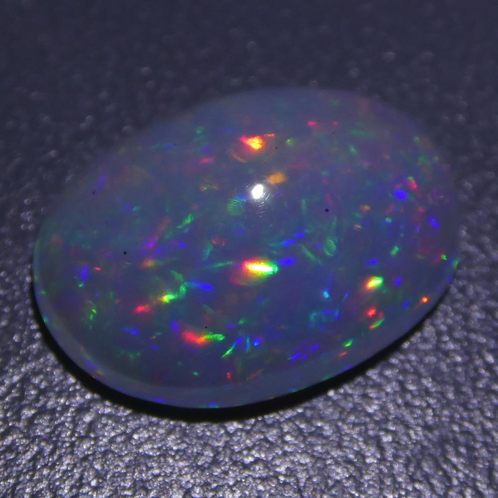 3.01ct Oval Cabochon Crystal Opal For Sale 3