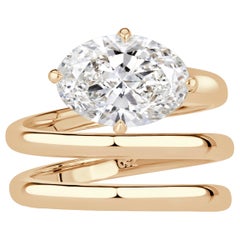 Used 3.01ct Oval Cut Lab Grown Diamond Ring