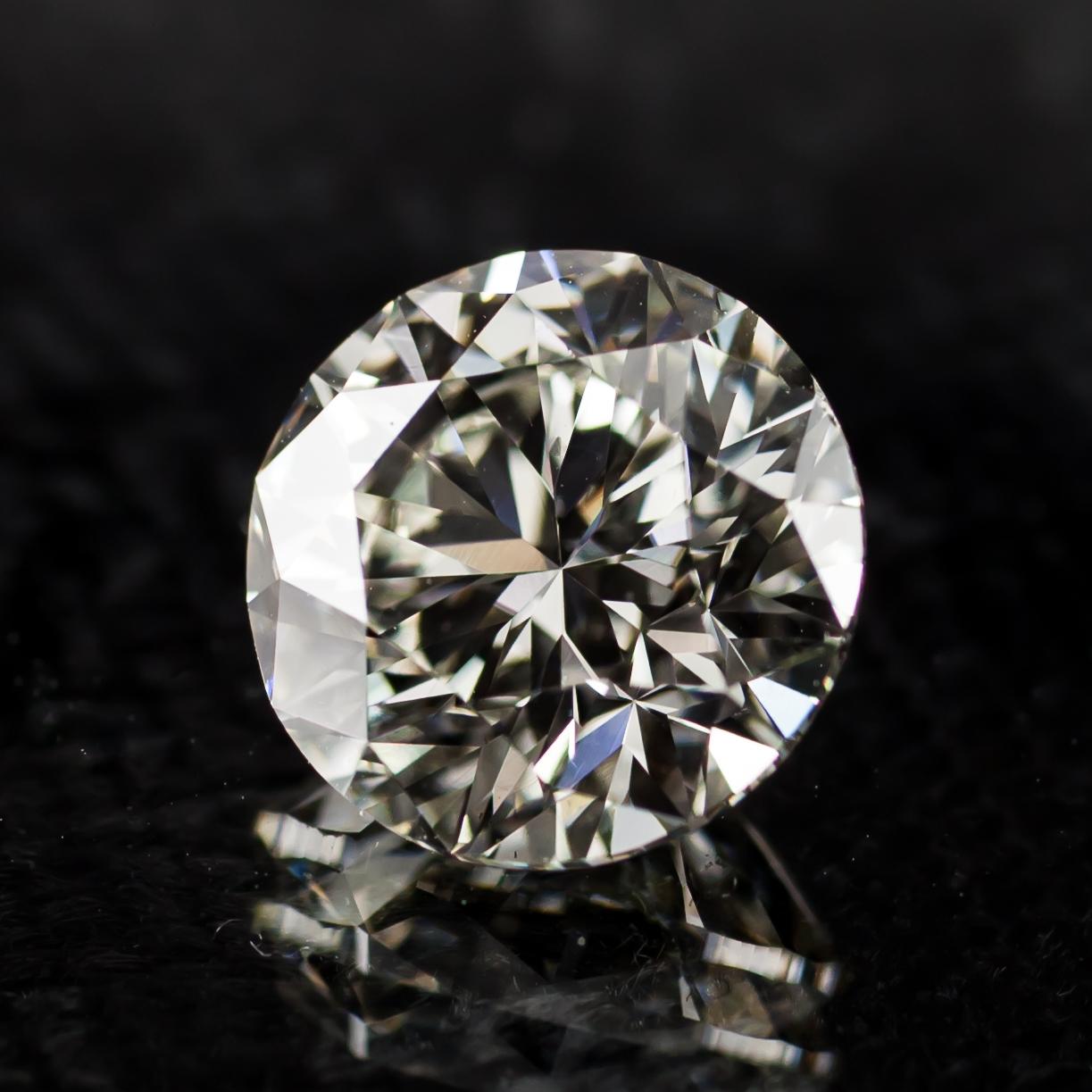 3,02 Karat Loser L / VS2 runder Diamant im Brillantschliff GIA zertifiziert im Angebot 1