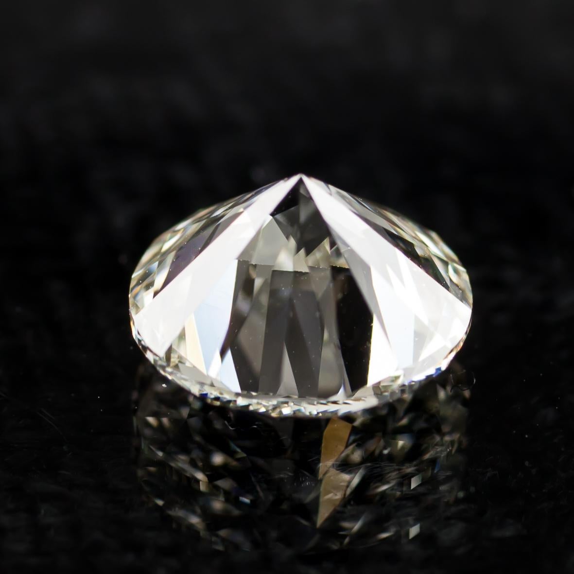 3,02 Karat Loser L / VS2 runder Diamant im Brillantschliff GIA zertifiziert im Angebot 2