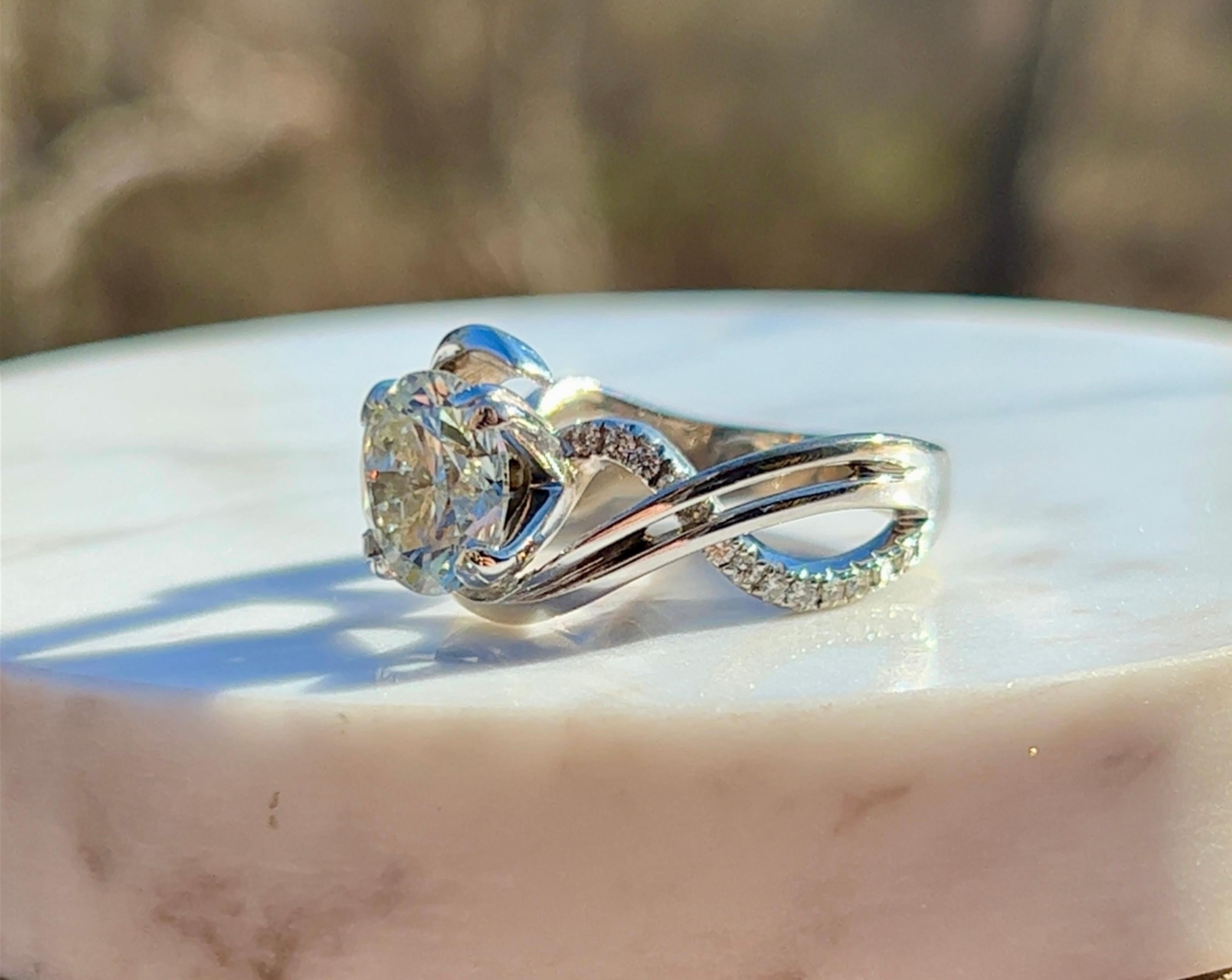 3.02 Carat Mark Schneider Brilliant Cut Diamond Engagement Ring For Sale 1