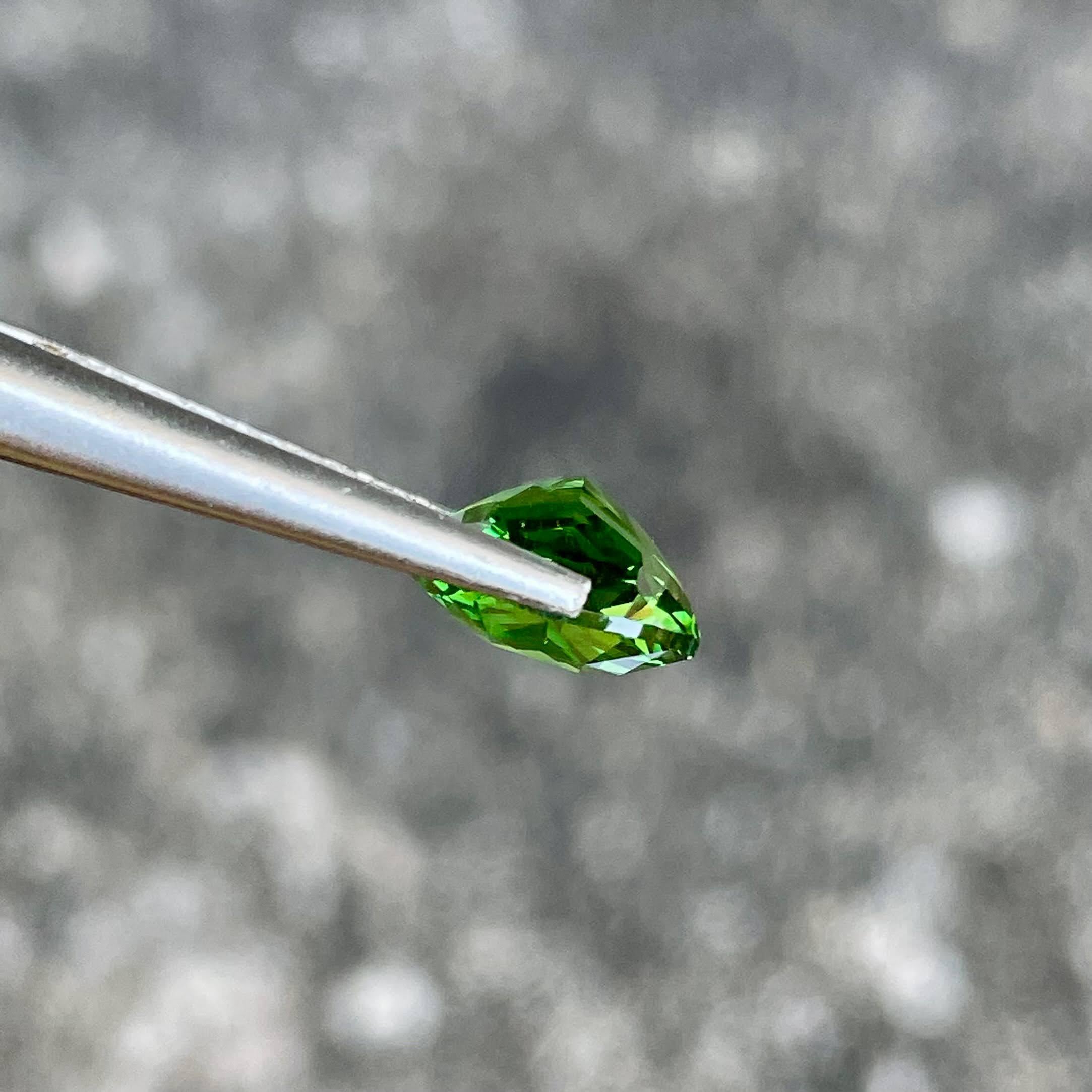 3,02 quilates Granate Tsavorita verde manzana Piedra talla cojín Piedra preciosa de Tanzania en Nuevo estado para la venta en Bangkok, TH