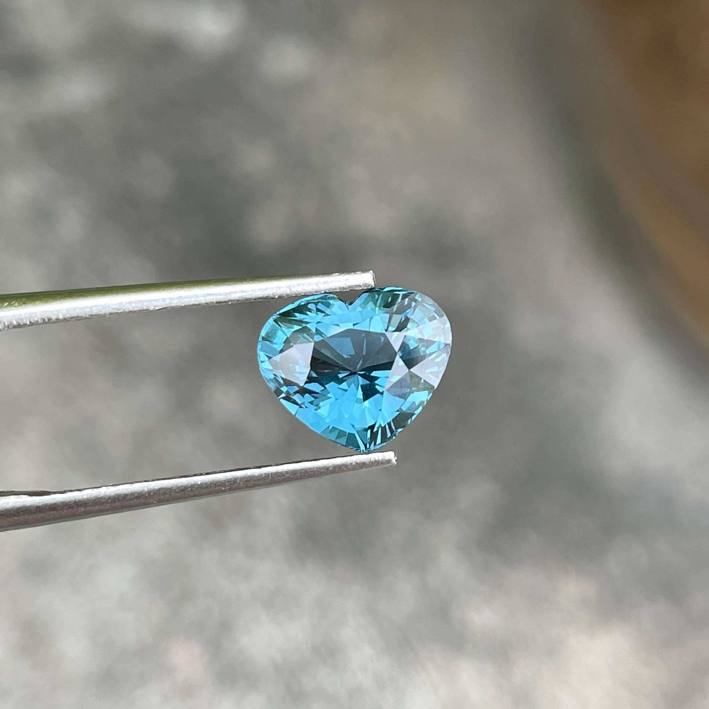 Weight 3.02 carats 
Dimensions 7.90x9.45x5.68 mm
Treatment none 
Origin Tanzania 
Clarity VS 
Shape Heart
Cut Faceted 



Discover the exquisite allure of our 3.02 carat Blue Spinel stone, expertly crafted into a captivating heart cut. This natural