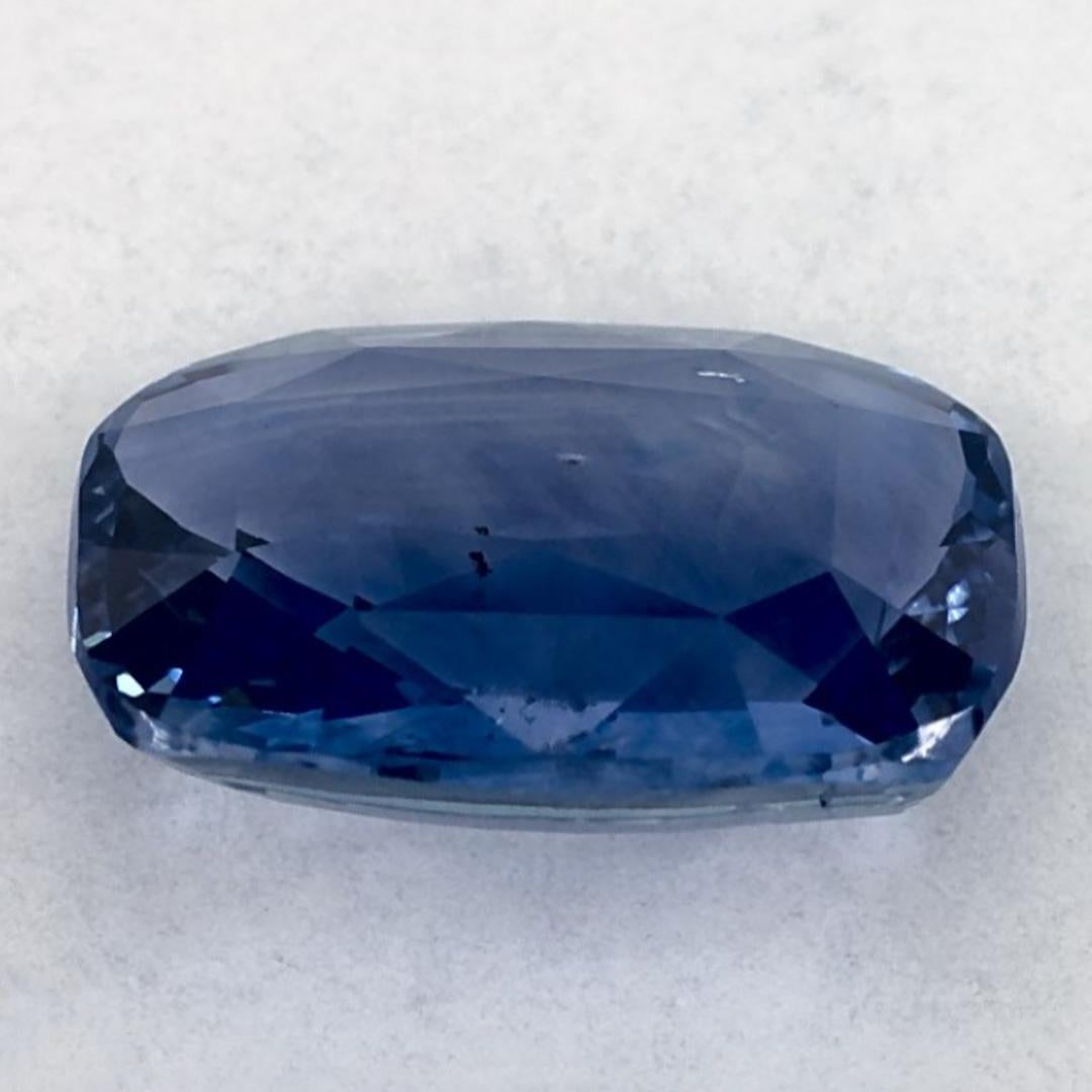 3.02 carati di zaffiro blu a cuscino certificato, gemma sfusa In condizioni Nuovo in vendita a Fort Lee, NJ