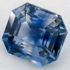3.02 Ct Blue Sapphire Octagon Cut Loose Gemstone