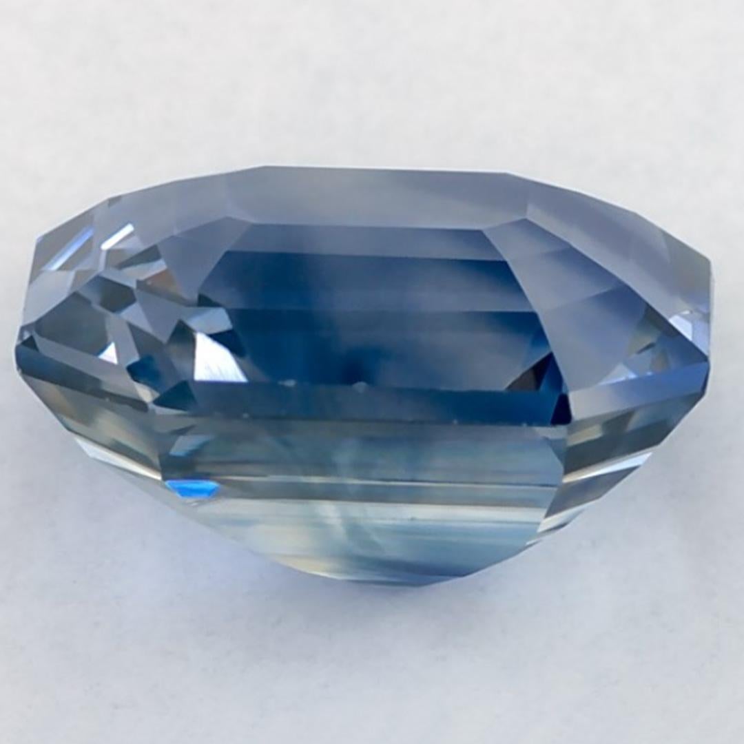 Pierre précieuse taille octogonale saphir bleu 3.02 carat Neuf - En vente à Fort Lee, NJ