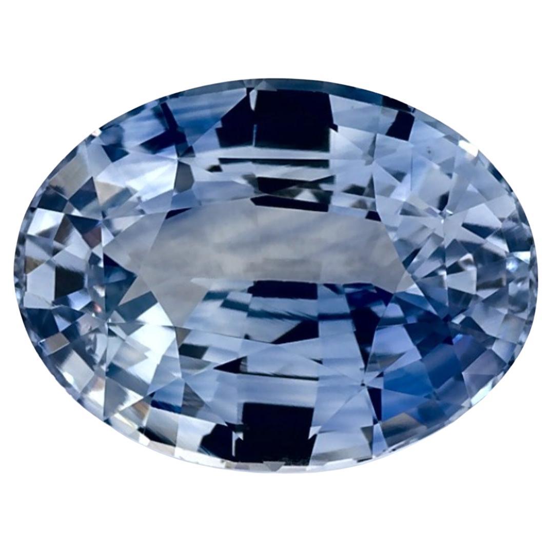 3.02 Ct Blue Sapphire Oval Loose Gemstone