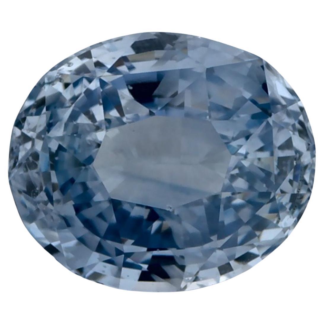 3.02 Ct Blue Sapphire Oval Loose Gemstone