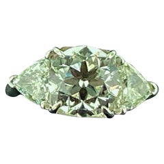 3.02 CT GIA Diamond Ring in Platinum and 18 kt White Gold 3.02 CT GIA Diamond Ring in Platinum and 18 kt White Gold