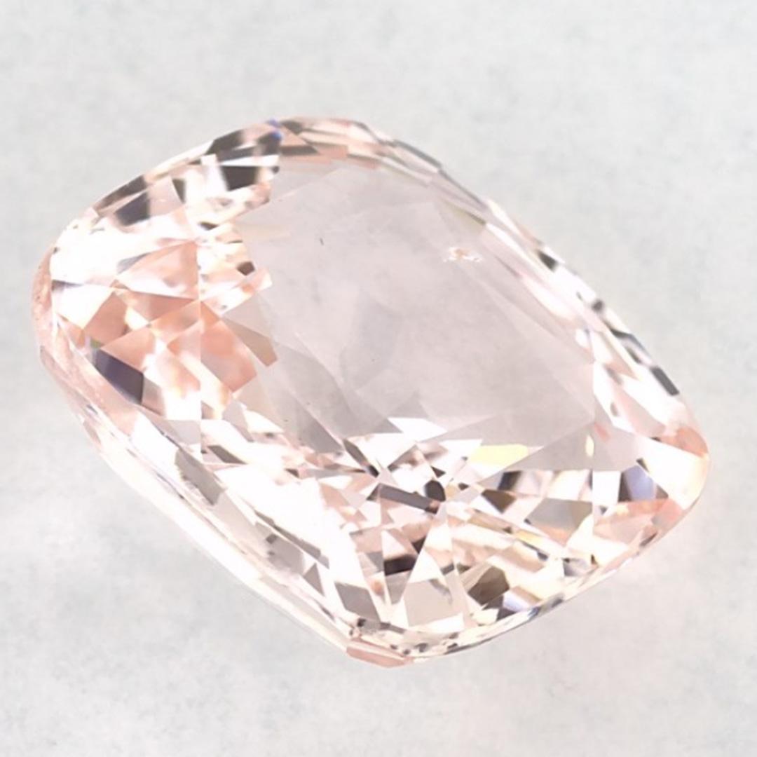 3.02 Karat Rosa Saphir Cushion Loser Edelstein im Angebot 1
