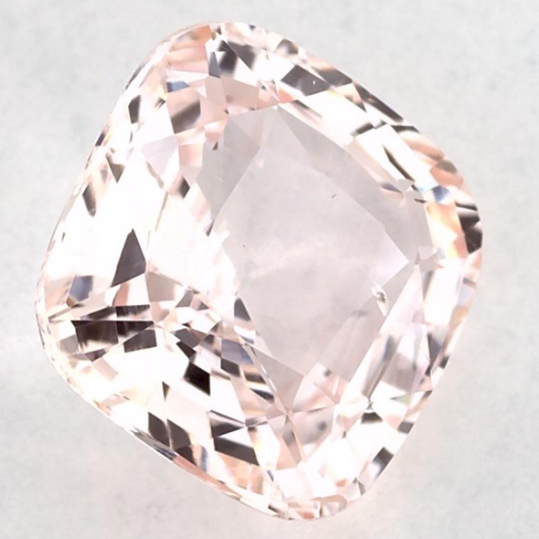 3.02 Karat Rosa Saphir Cushion Loser Edelstein im Angebot 2