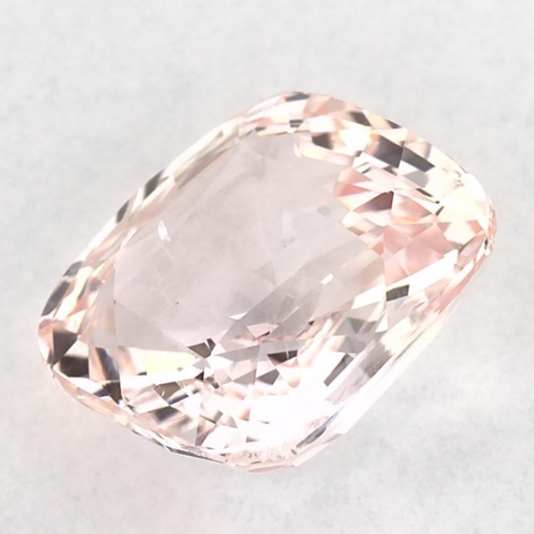 3.02 Karat Rosa Saphir Cushion Loser Edelstein im Angebot 3