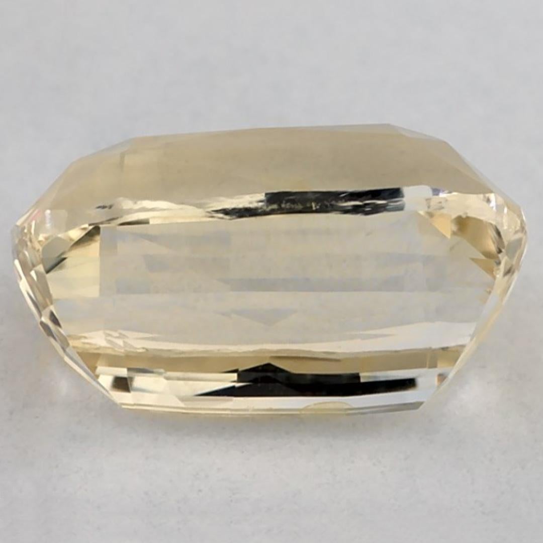 3,02 qt zafiro amarillo cojín piedra preciosa suelta en Nuevo estado para la venta en Fort Lee, NJ