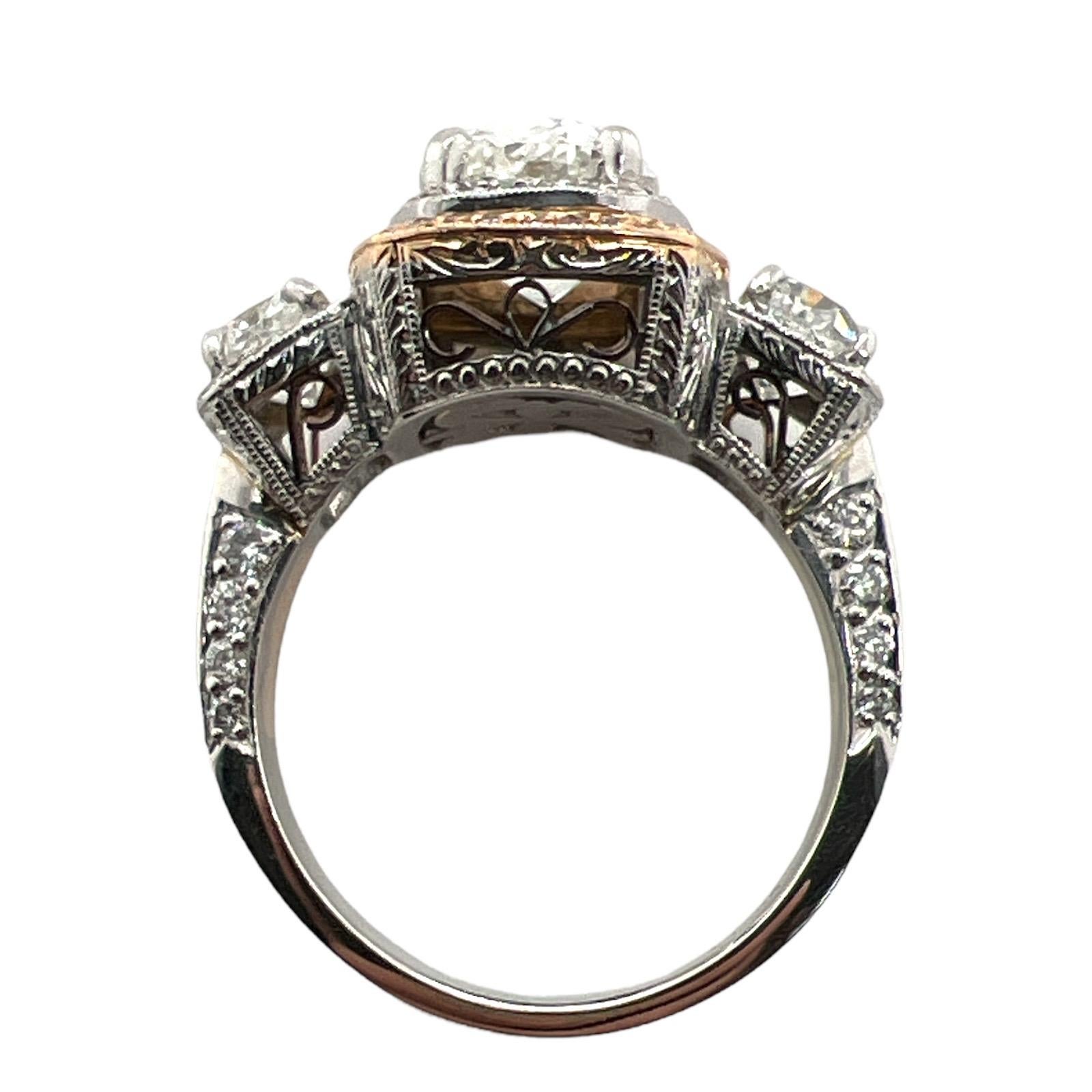 3.02 Cushion Diamond Engagement Ring by Michael Beaudry Natural Pink Diamond GIA In Excellent Condition In Boca Raton, FL