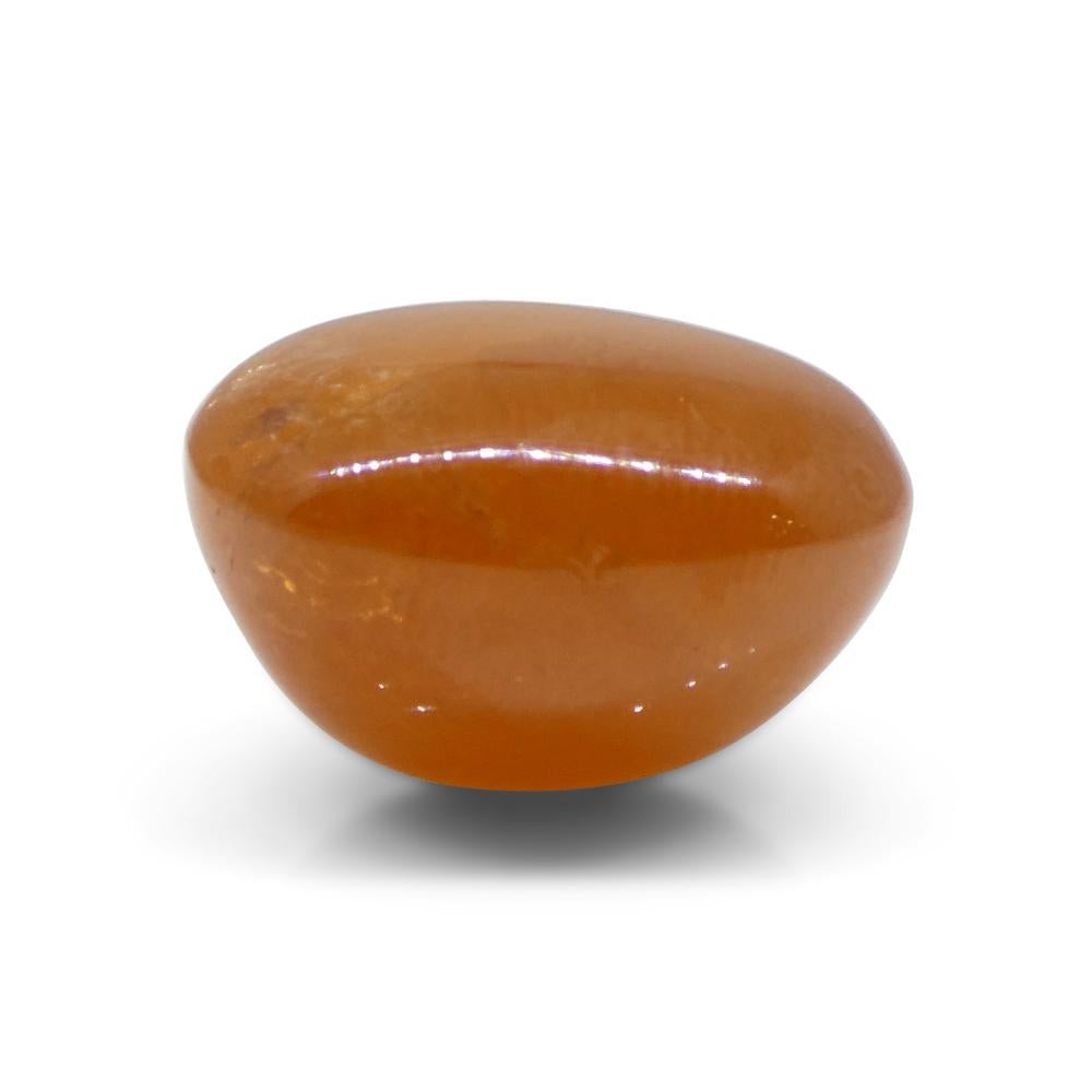 30.28ct Granato ovale cabochon arancione mandarino spessartine dalla Nigeria in vendita 2