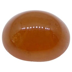 30.28ct Oval Cabochon Orange Spessartine Garnet from Nigeria