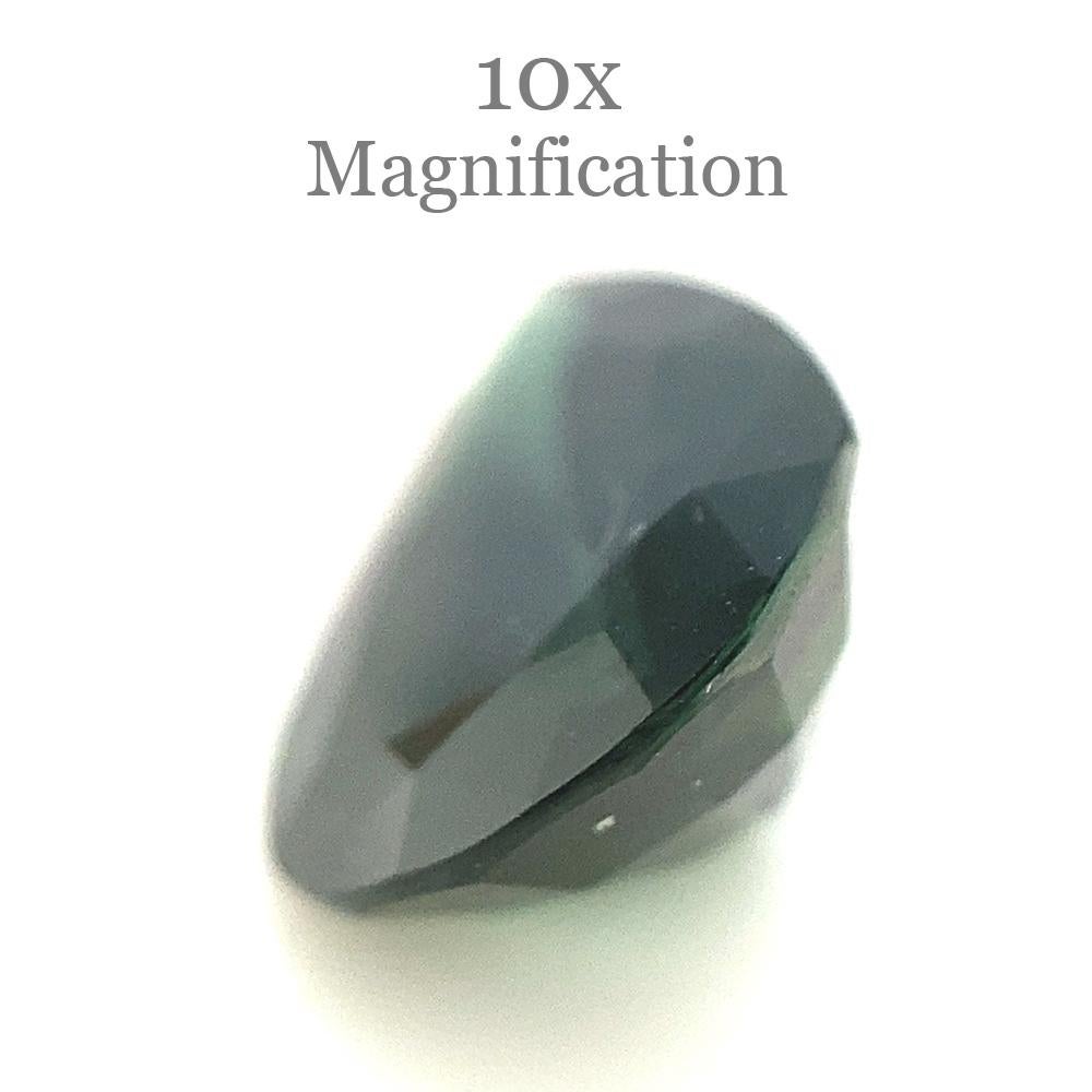 3.02ct Pear Teal Green Sapphire from Australia Unheated For Sale 6